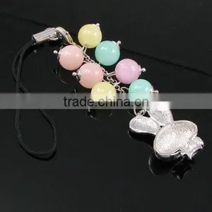 Fashion Rubbit Mobile Phone Charm, Korea Candy Bead Cell Phone Accessories, Girls Mobile Accessories thumbnail-1