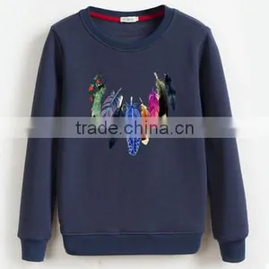 China Oem Cheaper Customized TC65/35fleece 300grm Printed Crewneck Sweatshirt With Good Quality thumbnail-4