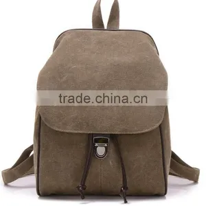 Zm35605a Vintage Women Sport Bags Casual Canvas School Backpack thumbnail-4