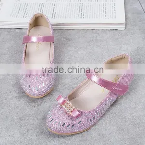 Zm50204b New Style Girls Shoes With Bowknot Pure Coloor Kids Casual Shoe thumbnail-1