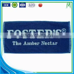 Custom Design Full Size Jacquard Logo Terry Bar Towel thumbnail-1