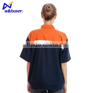 Cheap Work Navy Safety Led hi Vis T-shirt With Reflective Tape thumbnail-1