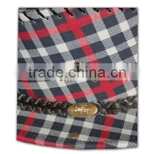ISO9001 BSCI Factory Hot Sale Red Fleece Tailored Made Plaid Hat thumbnail-5