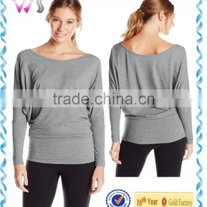 Crew Neck Plain Shirt for Women Latest Design Sweatshirt thumbnail-2
