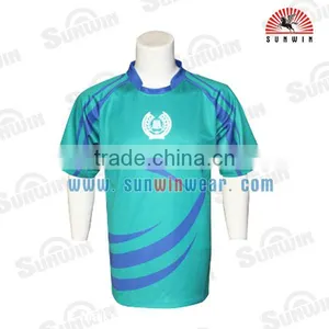 Cheap Sublimation 2016 2017 Green Rugby Jersey Rugby Shirt thumbnail-1