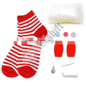 OEM DIY Sock Animal Doll Sewing Stuffed Toy Colorful Sock Plush Doll thumbnail-1