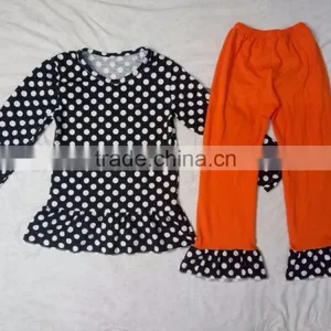 Girls Autumn Clothing Set Casual Patched on Knee Children Wear Fancy Kids Stylish Suits Wholesale Children's Boutique Clothing thumbnail-3