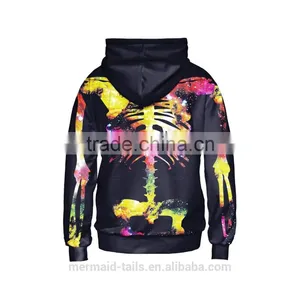Womens Skeleton Costume Hoodie T-Shirt Sweater thumbnail-2