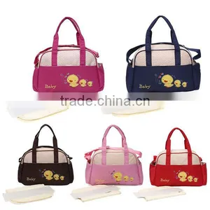 Cartoon Chicken Pattern Hanging Stroller Mother Baby Diaper Yummy Mummy Bag thumbnail-1