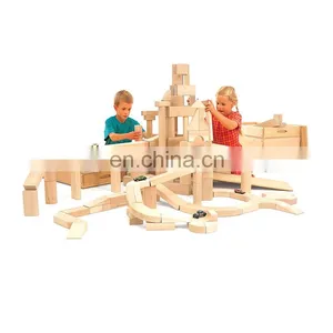 Early Educational Kids Learning Wooden Montessori Building Blocks Set thumbnail-1
