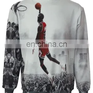 Fashion Printing Customise Sublimation Sweater Crew Neck Sweater thumbnail-5