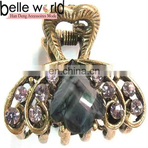 Hot Sale Mixed New Fashion Alloy Rhinestone Hair Claw Clip thumbnail-1