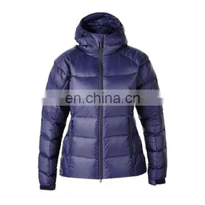 Navy Blue Waterproof Shell Down Jacket for Woman Cold Weather thumbnail-1