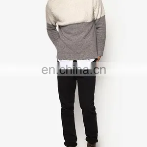 Latest Men's Shrug Cashmere Knit Sweater Design of Hand Made Sweaters thumbnail-5
