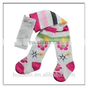95%cotton 5%spandex Stripe Girls Tights thumbnail-4