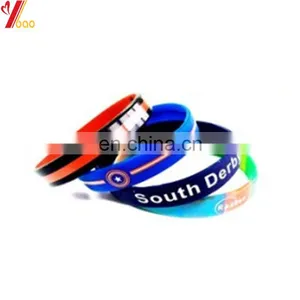 Promotional Cheap Silicone Wristband, Embossed Wristband, Print Logo Wrist Band thumbnail-1