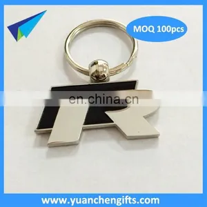 Wholesale Quote Custom Round Engrave Letters Metal Keychain thumbnail-6