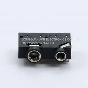 Computer Audio Audio Double Hole 9 Feet Vertical Pin 3.5mm Earphone Jack thumbnail-2