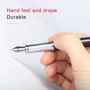 Luxurious High Quality Carbon Fiber Fountain Pen With Custom Logo for Gift thumbnail-4