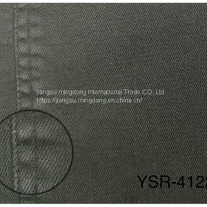 58%Cotton 40%Recycled Polyester 2% Spandex Moisture Absorption and Sweat Wicking Functional Twill Fabric thumbnail-1