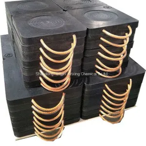 UHMWPE Outrigger Pad / Crane Foot Pad With Machined Logo and Rough Anti-slip Surface thumbnail-1