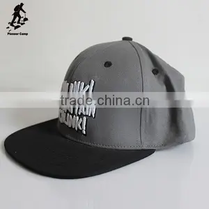 White Logo Gray Snapback Casquette Cap for Promotion thumbnail-3