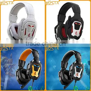 Wholesale Factory Design Fashion Stereo Best Selling 7.1 Sound LED Gaming Headsets thumbnail-1
