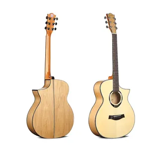Factory Wholesale Price Deviser Acoustic Guitar L-610-N 40 Inch Auditorium Cutaway High-glossy Guitar thumbnail-1