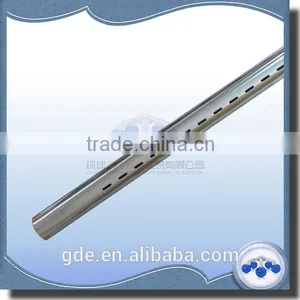 Metal Chrome Single Hole Slotted Channel Round Tube thumbnail-1