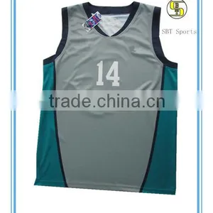 Sublimation 100% Polyester Basketball Singlets thumbnail-1