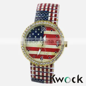 Fashionable Woman Girl Student's Bracelet Wrist Watches Ladies Leopard Print Elastic Stretch Watchband Watch thumbnail-2