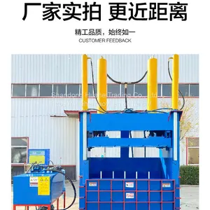 Waste Aluminum Alloy All Steel Plate Vertical Hydraulic Packer Reinforcement Angle Iron Briquetting Machine thumbnail-2