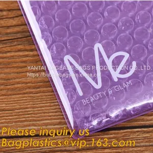 Re-close Lipstick Mascara Travel Packaging, Bubble Padded Zipper Bag, Cushioned Postal Bags With Zipper thumbnail-2