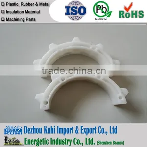White Plastic Gear With Shaft Mounted thumbnail-1