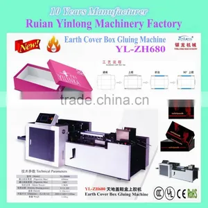 Paper Shoe Box Folding Gluing Machine, Earth Cover Box Gluing Machine YL-ZH680 According to Operator Skill Control thumbnail-4