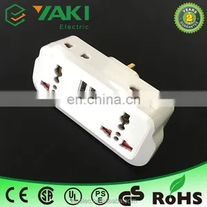 Wholesale 5v uk to Multi Function 2 Usb 13a Power Multi Plug Adapter thumbnail-2