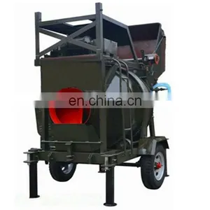 Tunnel Pto Driven Free-fall Reversing Drum Concrete Mixer With Elevator High Quality Diesel and Electric in One Concrete Mixer thumbnail-1