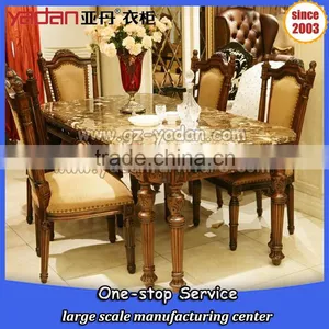 Luxury Hand Carved Dining Table and Chair Made in China thumbnail-4