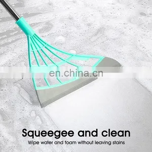 Broom Window Washing Wiper Silicone Spatula Mop Multifunctional Household Home Floor Glass Scraper Mirror Cleaning Product thumbnail-2