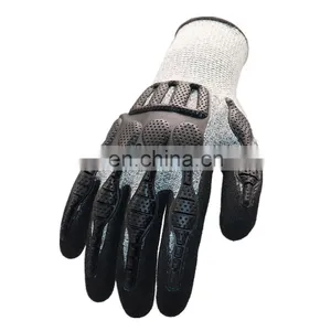 HPPE Cut Resistant CE Level 5 Cheap pu Palm Coating Anti-cut Gloves thumbnail-2