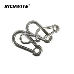 304/316 Stainless Steel Carabiner Hook With Eyelet thumbnail-3
