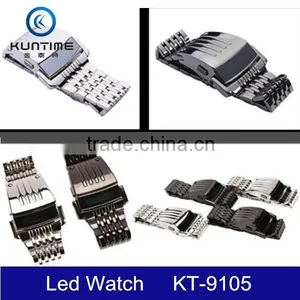 Express LCD Watch Iron Man Wrist Watch Stainless Steel Men's Watch thumbnail-6