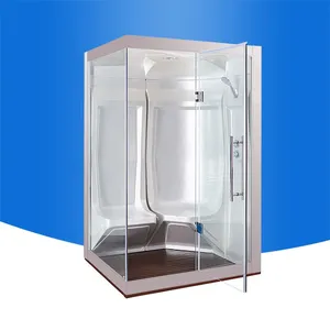 OEM Best Seller Acrylic Sauna Room Reliable Portable Wet Steam Room thumbnail-6