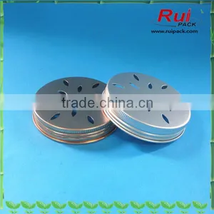 Silver Spice Aluminum Lid With Hole,natural Silver Aluminum Air Freshener Cap,beautiful Aluminum Lid thumbnail-3