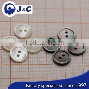 2 Holes White MOP Shell Buttons,black MOP Shell Buttons thumbnail-3