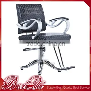 Fashion Design Stainless Steel Base Micro Fiber Leather Best Price Barber Chair thumbnail-1
