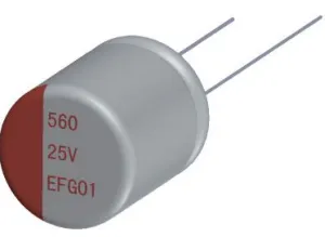 EF Series Conductive Polymer Hybrid Electrolytic Capacitors SMD Type thumbnail-1