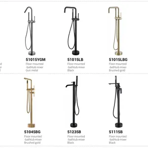 Comfortable Experience Easy Cleaning and Maintenanceas and Matches Various Styles Separate Bathtub Mixer Series thumbnail-5
