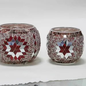 Mosaic Vase Glass Jar thumbnail-5