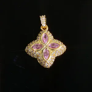Men's and Women's Necklace Gold-plated Zircon Geometric Hip-hop Rock Popular Fashion Jewelry Party Accessories thumbnail-3